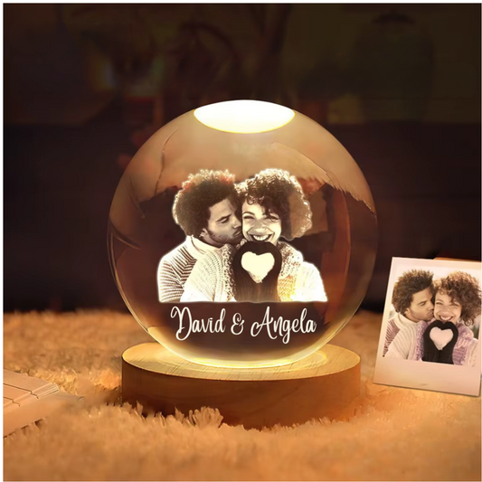 Esfera de cristal personalizable